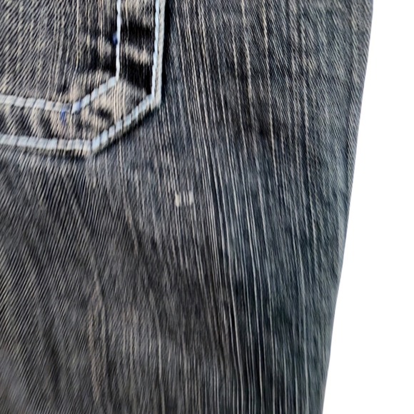 Canyon River Blues Size 12 Bootcut Jeans Medium Wash Raw Hem Stretch Classic - Picture 6 of 12